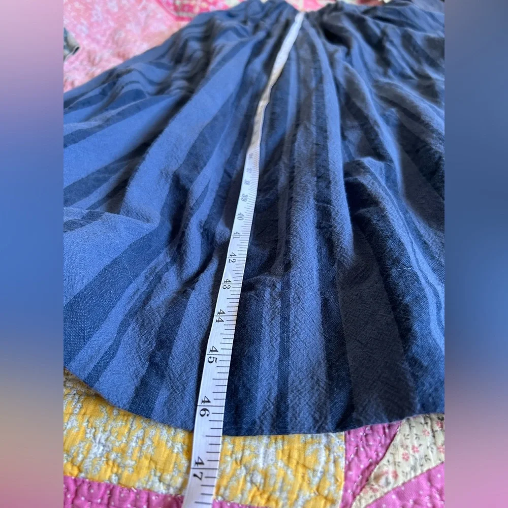 NWT Free People All for Sun Blue Striped Cotton Maxi Dress Small - Picture 12 of 13